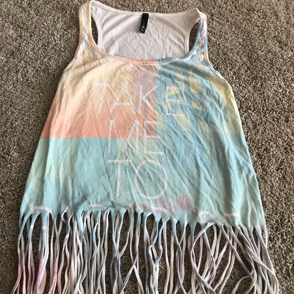 Full Tilt Tops - Fringe tank Full Tilt Tops - Fringe tank